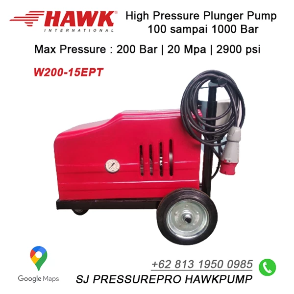 Hydrotest pump Hawk Pump NHD1515R Flow rate 15.0Lpm 150Bar 2200Psi 1450Rpm 5.8HP 4.3Kw SJ PRESSUREPRO HAWK PUMPs 0811 913 2005 / (021) 8661 2083