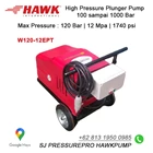 Pompa Hydrotest Hawk Pump NHD1220L Flow rate 12.0Lpm 200Bar 3000Psi 1450Rpm 6.1HP 4.5Kw 6
