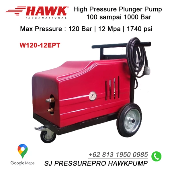 Pompa Hydrotest Hawk Pump NHD1220L Flow rate 12.0Lpm 200Bar 3000Psi 1450Rpm 6.1HP 4.5Kw