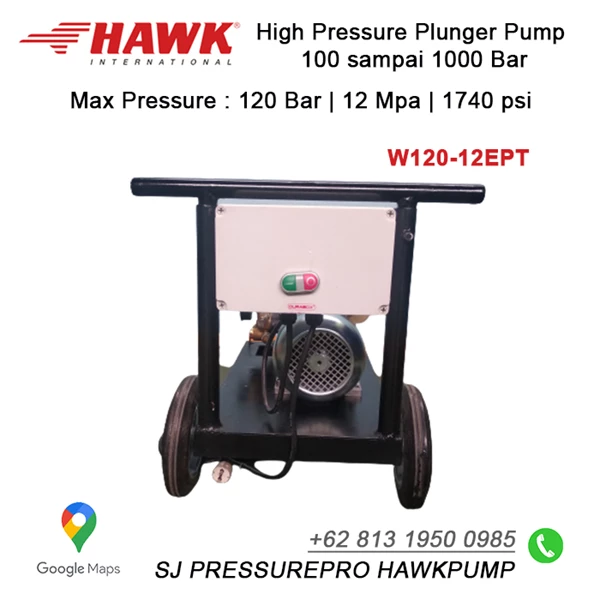 Hydrotest Hawk Pump NHD1220L Flow rate 12.0Lpm 200Bar 3000Psi 1450Rpm 6.1HP 4.5Kw SJ PRESSUREPRO HAWK PUMPs O8I3 I95O O985