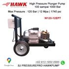 Hydrotest Hawk Pump NHD1220R Flow rate 12.0Lpm 200Bar 3000Psi 1450Rpm 6.1HP 4.5Kw SJ PRESSUREPRO HAWK PUMPs O8I3 I95O O985 9
