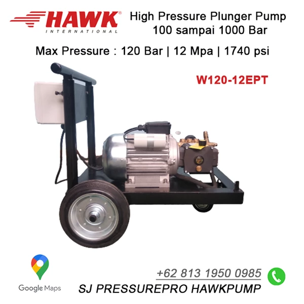 Pompa Hydrotest Hawk Pump NHD1220R Flow rate 12.0Lpm 200Bar 3000Psi 1450Rpm 6.1HP 4.5Kw  SJ PRESSUREPRO HAWK PUMPs O8I3 I95O O985