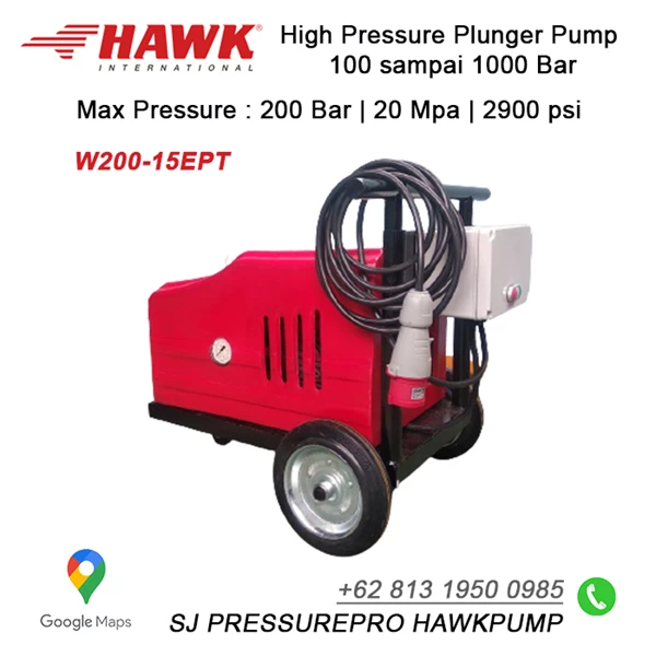 Pompa Hydrotest Hawk Pump NHD1520L Flow rate 15.0Lpm 200Bar 3000Psi 1450Rpm 7.7HP 5.7Kw SJ PRESSUREPRO HAWK PUMPs 0811 913 2005 / (021) 8661 2083
