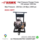 Pompa Hydotest Hawk Pump GXT8020SL Flow rate 80Lpm 200Bar 2900Psi 1000Rpm 41.1HP 30.2Kw 8