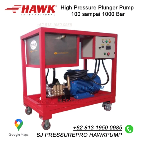 Pompa Hydotest Hawk Pump HHP30SR Flow rate 30.0 Lpm 500 Bar 7250Psi 1000 Rpm 37 HP 27.2 Kw SJ PRESSUREPRO HAWK PUMPs O8I3 I95O O985