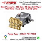 Hydotest Hawk Pump NHD8512CR Flow rate 8.5 Lpm 120 Bar 1740Psi 1450 Rpm 2.6 HP 1.9 Kw SJ PRESSUREPRO HAWK PUMPs (021)8661 2083 : 0811 913 2005 2