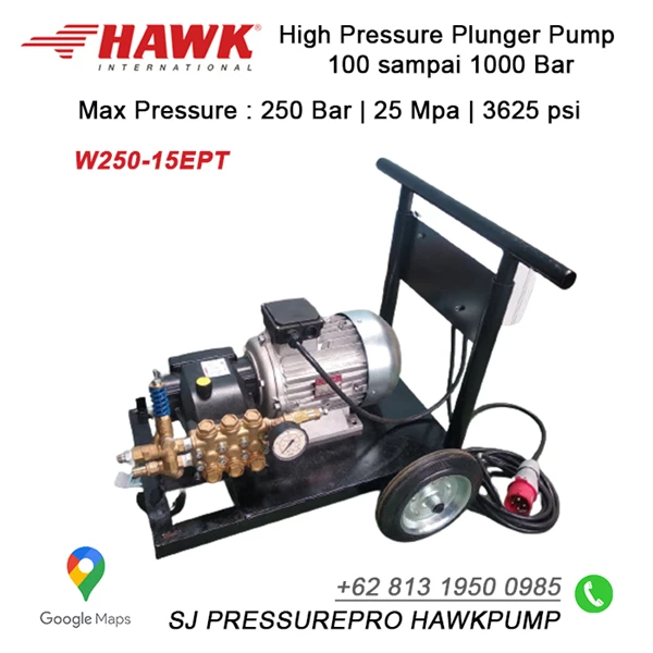 Pompa Hydrotest Hawk Pump NHD1215CL Flow rate 12.0Lpm 150Bar 2175Psi 1450Rpm 4.6HP 3.4Kw