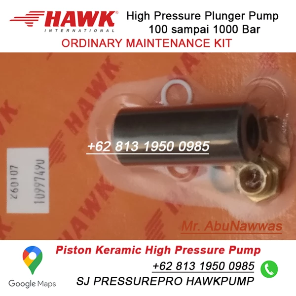 Piston keramik suku cadang pompa NPM Hawk Pump SJ PRESSUREPRO HAWK PUMPs O8I3 I95O O985