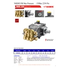14 High Pressure Pump Hawk Pump NHD8515R Flow rate 8.5Lpm 150Bar 2200Psi 1450Rpm 3.2HP 2.4Kw 1