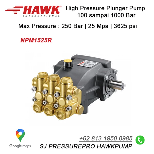 High Pressure Pump Hawk Pump NPM1225R Flow rate 12.0Lpm 250Bar 3625Psi 1450Rpm 7.7HP 5.6Kw