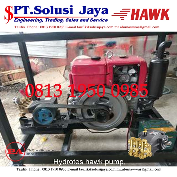 POMPA hydrotest 300 bar 27 LPM  SJ PRESSUREPRO HAWK PUMPs O8I3 I95O O985