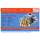 High pressure Pump jet cleaner 120 bar SJ PRESSURE-PRO HAWKPUMPS O8I3 I95O O985 1