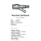 TS12  Nozzel SANDBLASTING HEAD 500 BAR  BLADE JET high pressure Pump O8I3I95OO985 2