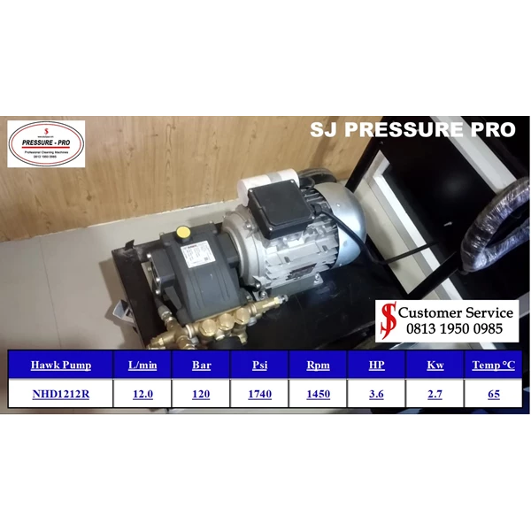 Pompa high Pressure cleaning SJ PRESSUREPRO HAWK PUMPs O8I3 I95O O985