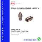 DRAIN CLEANING NOZZLE 3/8 BSP M Suku Cadang Pompa O8I3 I95O O985 1
