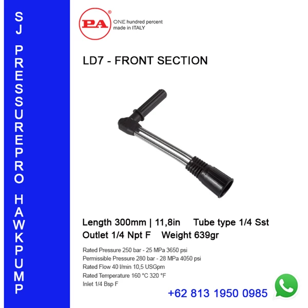 Double barel high and low LD9 - FRONT SECTION  Suku Cadang Pompa O8I3 I95O O985