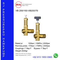 VB 200/150-VB200/70 Unloader valve + bypass savety valve SJ PRESSUREPRO HAWKPUMP O8I3 I95O O985