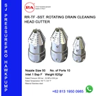 ROTATING DRAIN CLEANING -HEAD CUTTER	 Suku Cadang Pompa O8I3 I95O O985 2