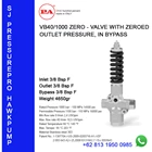 VB40/1000 ZERO - VALVE WITH ZEROED OUTLET PRESSURE IN BYPASS SJ PRESSUREPRO HAWK PUMPs O8I3 I95O O985 1