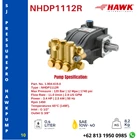 High Pressure Pump HAWK  120 Bar NHDP0612L SJ PRESSUREPRO HAWK PUMPs O8I3 I95O O985 4