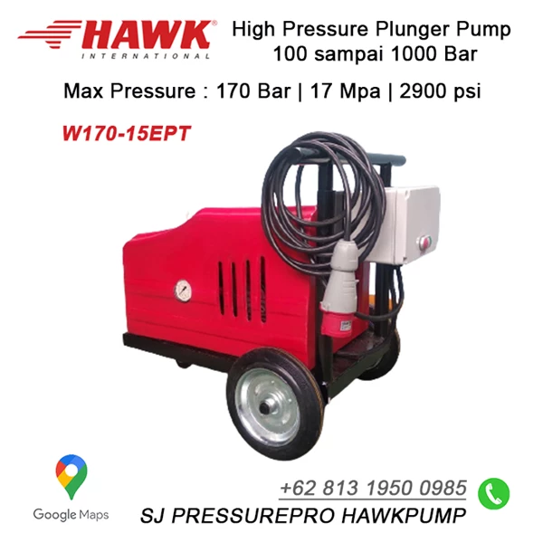 High pressure cleaner 170 BAR 15 Lpm SJ PRESSUREPRO HAWKPUMPs 0811 913 2005