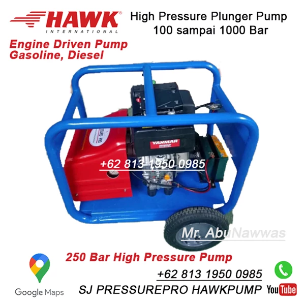 High Pressure Hydro Testing Pump W250-18DPT SJ PRESSUREPRO HAWK PUMPs O8I3 I95O O985