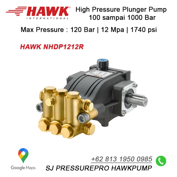 High Pressure Pump HAWK 120 Bar Kapasitas 12 L/Min SJ PRESSUREPRO HAWK PUMPs O8I3 I95O O985