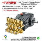 Hawk Pump TXT1520SL 150 lpm	40 US GPM	200 Bar 3000 psi SJ PRESSUREPRO HAWKPUMPs O8I3I95OO985 1