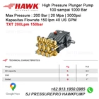 Hawk Pump TXT1520SL 150 lpm	40 US GPM	200 Bar 3000 psi SJ PRESSUREPRO HAWKPUMPs O8I3I95OO985 2