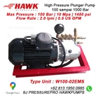 Pompa Hydrotest 100 Bar 2 lpm SJ PRESSUREPRO HAWK PUMPs O8I3 I95O O985 5