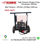 Pompa Hydrotest  250 Bar 15 lpm SJ PRESSUREPRO HAWK PUMPs O8I3 I95O O985 7
