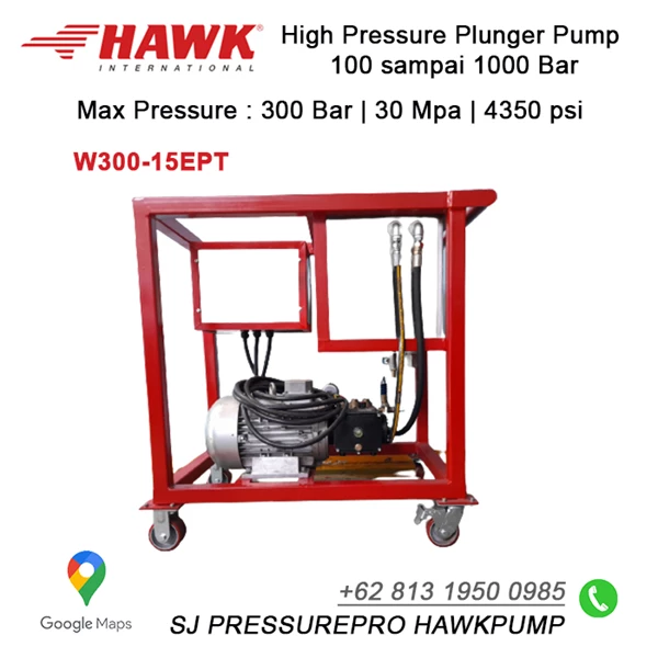 Pompa Hydrotest  350 Bar 17 lpm SJ PRESSUREPRO HAWK PUMPs O8I3 I95O O985